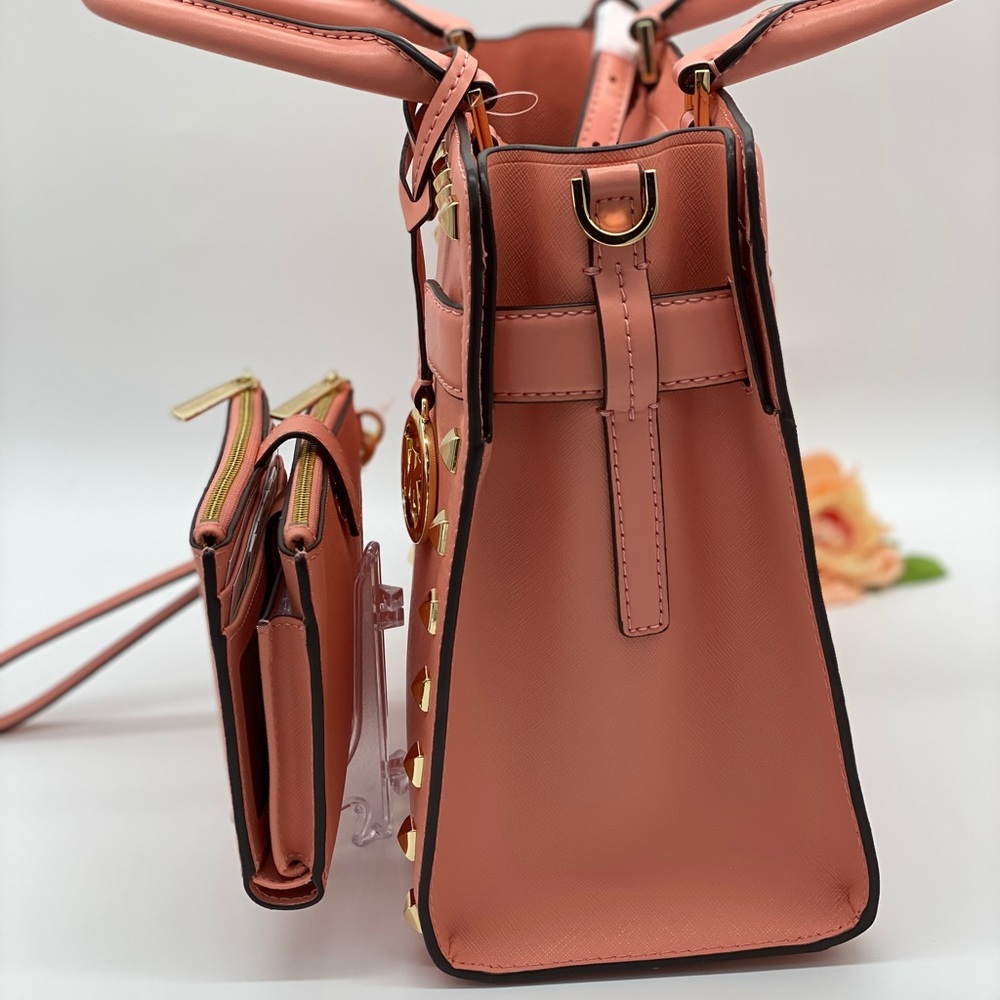 MICHAEL KORS RAYNE MD EW SATCHEL & WRISTLET SET - Picture 11 of 16
